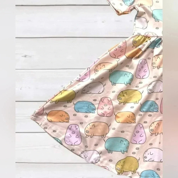 𝅺GIRLS twirl piggy dress 7/8 - Picture 3 of 3